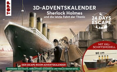 Alle Details zum Brettspiel 24 Days Escape: 3D-Adventskalender 2022 – Sherlock Holmes und die letzte Fahrt der Titanic und ähnlichen Spielen