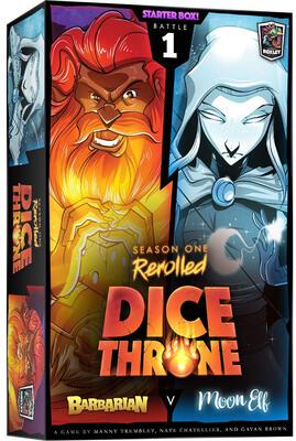 Alle Details zum Brettspiel Dice Throne: Season One ReRolled – Barbar v. Mondelfe (Erweiterung - Kampf Nr. 1) und ähnlichen Spielen
