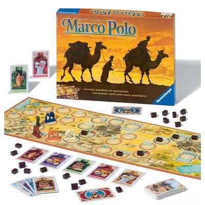 Alle Details zum Brettspiel Marco Polo - Clevere Händler im Wettstreit um Waren, Gold und gute Geschäfte und ähnlichen Spielen