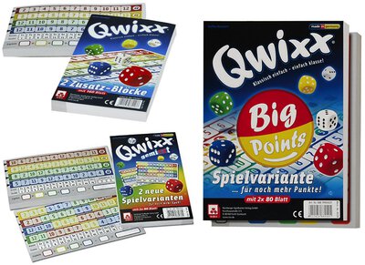 Alle Details zum Brettspiel Qwixx: Big Points und ähnlichen Spielen