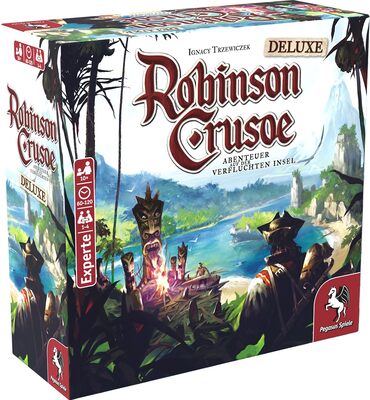 Alle Details zum Brettspiel Robinson Crusoe: Abenteuer auf der verfluchten Insel – Deluxe Edition und ähnlichen Spielen