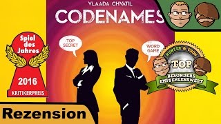 YouTube Review vom Spiel "Codenames Undercover" von Hunter & Cron - Brettspiele