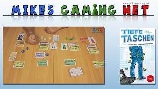 YouTube Review vom Spiel "Tiefe Taschen" von Mikes Gaming Net - Brettspiele