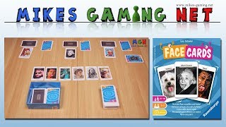 YouTube Review vom Spiel "Facecards" von Mikes Gaming Net - Brettspiele