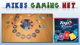 YouTube Review vom Spiel "Rommé" von Mikes Gaming Net - Brettspiele
