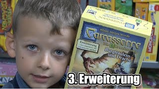YouTube Review vom Spiel "Carcassonne: Burgfräulein und Drache (3. Erweiterung)" von SpieleBlog
