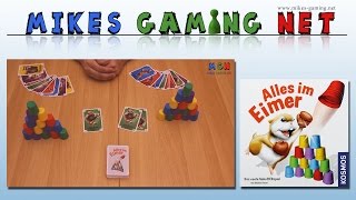 YouTube Review vom Spiel "Alles im Eimer" von Mikes Gaming Net - Brettspiele