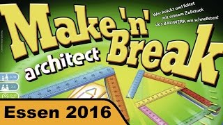 YouTube Review vom Spiel "Make 'n' Break Party" von Hunter & Cron - Brettspiele