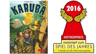 YouTube Review vom Spiel "Karuba" von Spiel des Jahres