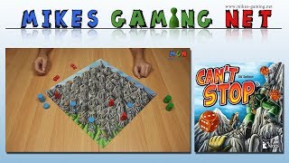 YouTube Review vom Spiel "Can't Stop" von Mikes Gaming Net - Brettspiele