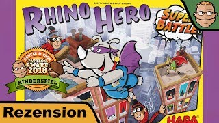 YouTube Review vom Spiel "Rhino Hero: Super Battle" von Hunter & Cron - Brettspiele