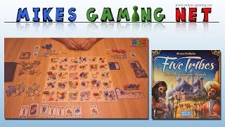 YouTube Review vom Spiel "Five Tribes: Die Dschinn von Naqala" von Mikes Gaming Net - Brettspiele