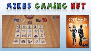 YouTube Review vom Spiel "Codenames: Pictures" von Mikes Gaming Net - Brettspiele