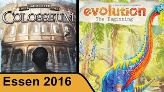 YouTube Review vom Spiel "Die Baumeister des Colosseum" von Hunter & Cron - Brettspiele