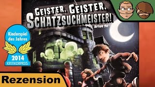 YouTube Review vom Spiel "Geister, Geister, Schatzsuchmeister! (Kinderspiel des Jahres 2014)" von Hunter & Cron - Brettspiele