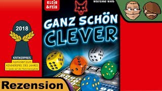YouTube Review vom Spiel "Ganz schön clever Würfelspiel" von Hunter & Cron - Brettspiele