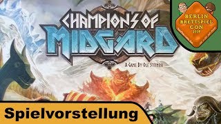 YouTube Review vom Spiel "Champions of Midgard" von Hunter & Cron - Brettspiele