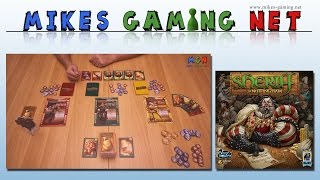 YouTube Review vom Spiel "Sheriff of Nottingham" von Mikes Gaming Net - Brettspiele