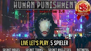 YouTube Review vom Spiel "Human Punishment: Social Deduction 2.0" von Brettspielblog.net - Brettspiele im Test