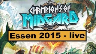 YouTube Review vom Spiel "Champions of Midgard: Valhalla (2. Erweiterung)" von Hunter & Cron - Brettspiele