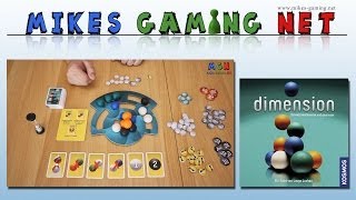 YouTube Review vom Spiel "Dimension" von Mikes Gaming Net - Brettspiele