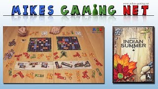 YouTube Review vom Spiel "Indian Summer" von Mikes Gaming Net - Brettspiele