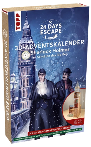 Alle Details zum Brettspiel 24 Days Escape: 3D Adventskalender – Sherlock Holmes im Schatten des Big Ben und ähnlichen Spielen