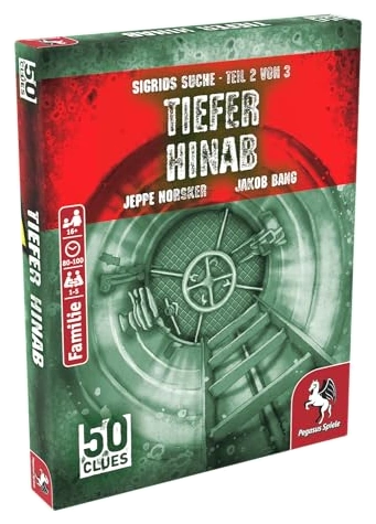 Alle Details zum Brettspiel 50 Clues: Tiefer hinab (Sigrids Suche - Teil 2) und ähnlichen Spielen