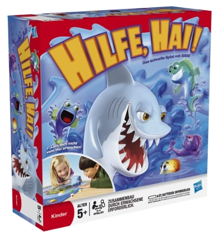 Alle Details zum Brettspiel Achtung: Hai! / Hilfe, Hai! und ähnlichen Spielen