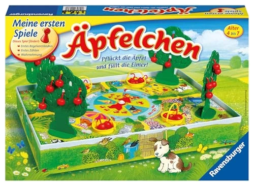 Alle Details zum Brettspiel Äpfelchen / 1-2-3 Kirschenzählerei und ähnlichen Spielen