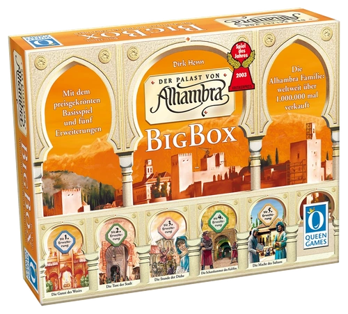 Alle Details zum Brettspiel Alhambra: Big Box und ähnlichen Spielen