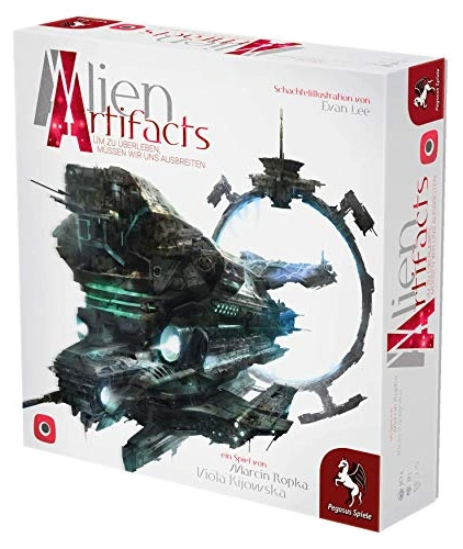 Alle Details zum Brettspiel Alien Artifacts - Um zu überleben müssen wir uns ausbreiten und ähnlichen Spielen