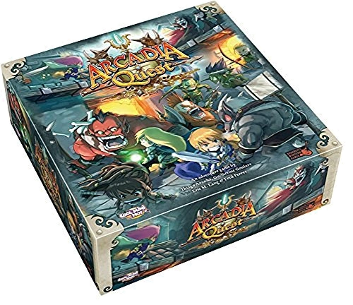 Alle Details zum Brettspiel Arcadia Quest und ähnlichen Spielen