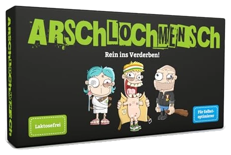 Alle Details zum Brettspiel Arschlochmensch und ähnlichen Spielen