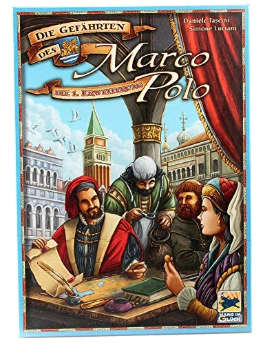 Alle Details zum Brettspiel Auf den Spuren von Marco Polo: Die Gefährten des Marco Polo (1. Erweiterung) und ähnlichen Spielen