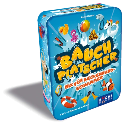 Alle Details zum Brettspiel Bauchplatscher (Ab in den Pool!) und ähnlichen Spielen