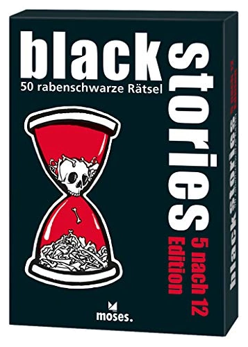Alle Details zum Brettspiel Black Stories: 5 nach 12 Edition und ähnlichen Spielen