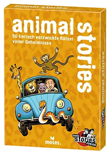 Alle Details zum Brettspiel Black Stories Junior: Animal Stories und ähnlichen Spielen