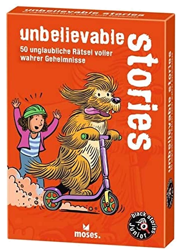 Alle Details zum Brettspiel Black Stories Junior: Unbelievable Stories und ähnlichen Spielen