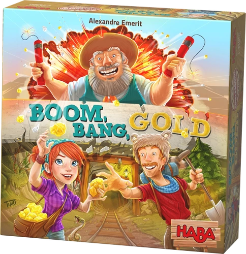Alle Details zum Brettspiel Boom, Bang, Gold und ähnlichen Spielen