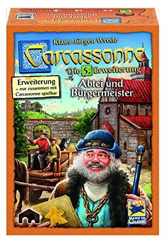 Alle Details zum Brettspiel Carcassonne: Abtei und Bürgermeister (5. Erweiterung) und ähnlichen Spielen