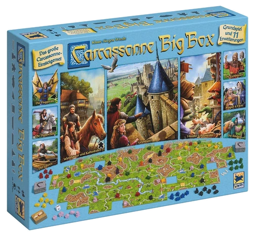 Alle Details zum Brettspiel Carcassonne Big Box 2017 und ähnlichen Spielen