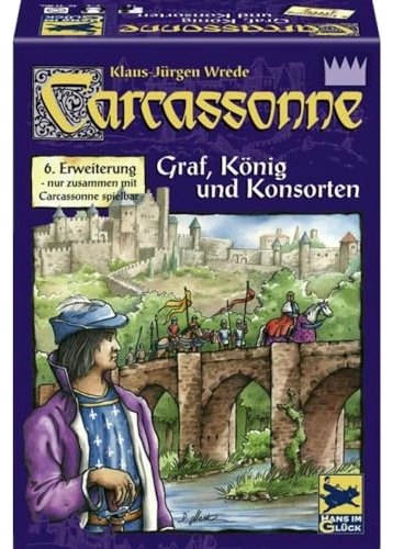 Alle Details zum Brettspiel Carcassonne: Graf, König und Konsorten (6. Erweiterung) und ähnlichen Spielen