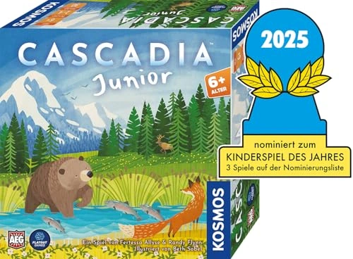 Alle Details zum Brettspiel Cascadia Junior und ähnlichen Spielen