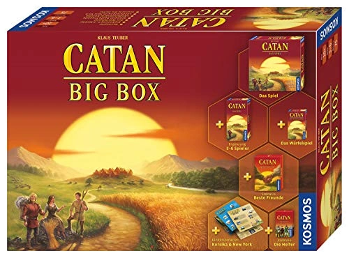 Alle Details zum Brettspiel Catan: Big Box (2019) und ähnlichen Spielen