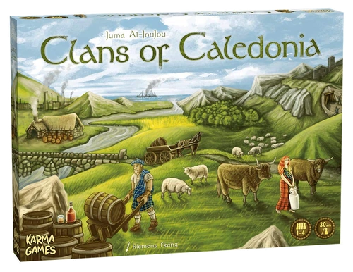 Alle Details zum Brettspiel Clans of Caledonia und ähnlichen Spielen