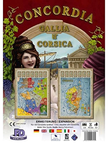 Alle Details zum Brettspiel Concordia: Gallia / Corsica (Erweiterung) und ähnlichen Spielen