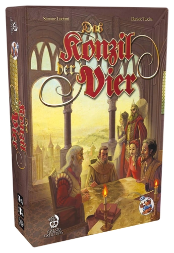 Alle Details zum Brettspiel Das Konzil der Vier und ähnlichen Spielen