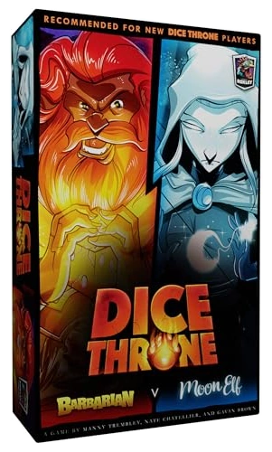 Alle Details zum Brettspiel Dice Throne: Season One ReRolled – Barbar v. Mondelfe (Erweiterung - Kampf Nr. 1) und ähnlichen Spielen