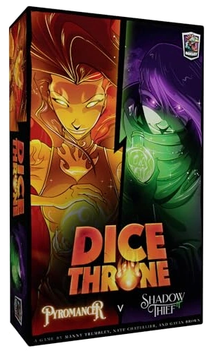 Alle Details zum Brettspiel Dice Throne: Season One ReRolled – Pyromantin v. Schattendieb (Erweiterung - Kampf Nr. 3) und ähnlichen Spielen